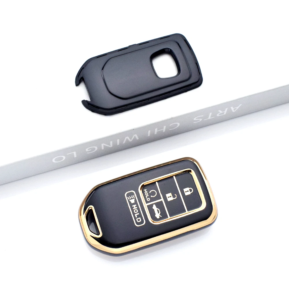 5 Buttons TPU Car Smart Key Cover Case Fob For Honda CRV Accord Civic Vezel XRV URV HRV Pilot Fit Freed Key Holder Shell