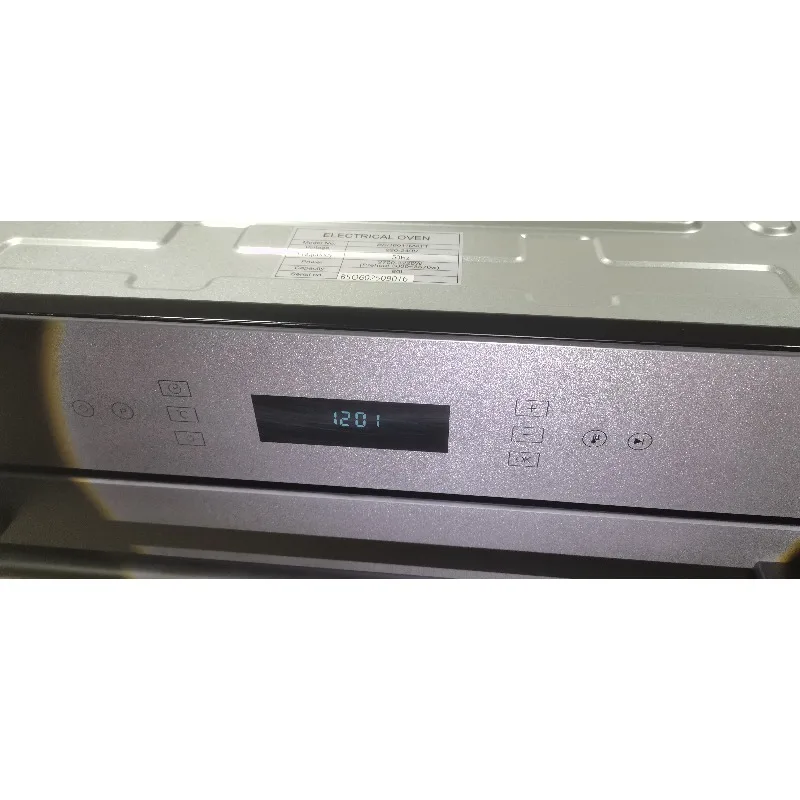 XL2 24 inch 60 cm embedded electric oven, matte finish, touch control, black glass 80 liter kitchen wall mounted oven