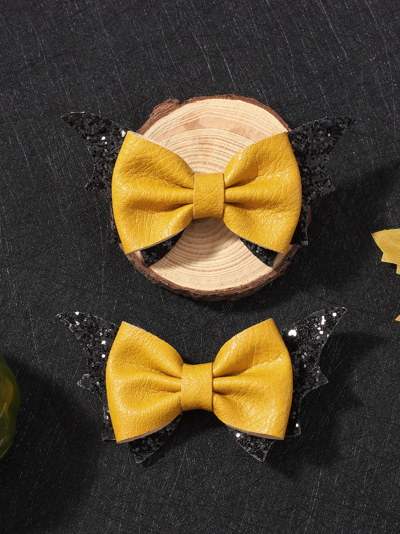 2pcs Halloween Decoration Headdress Funny  for Kids Cartoon Pumpkin Bat Hair Clips Hallow Party Hair Accessories