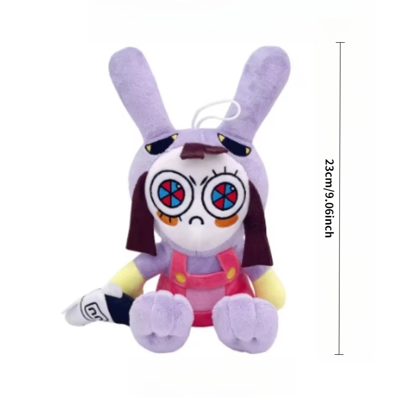 25CM Amazing Digital Doll Circus Maid Jax Plush Magical Rabbit Clown Cartoon Periphery Suitable Fans Home Collection Decoration image 3
