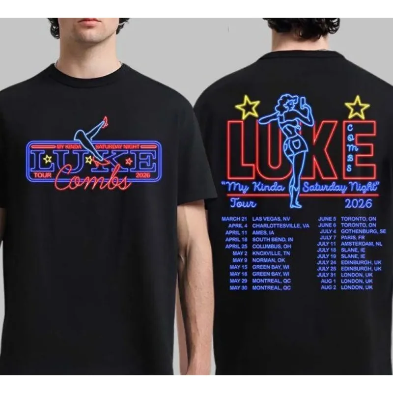 Luke Combs Merch 2026 Unisex T-shirt Men Short Sleeve Tops fashion Tee Clothes Causal Y2K Tops