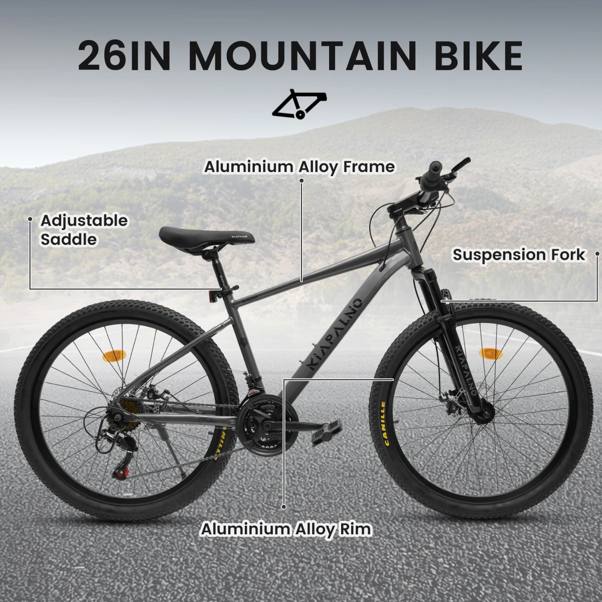 A26472B ECARPAT 21速マウンテンバイク、24 - Commuting On Road Bike のレビューと価格
