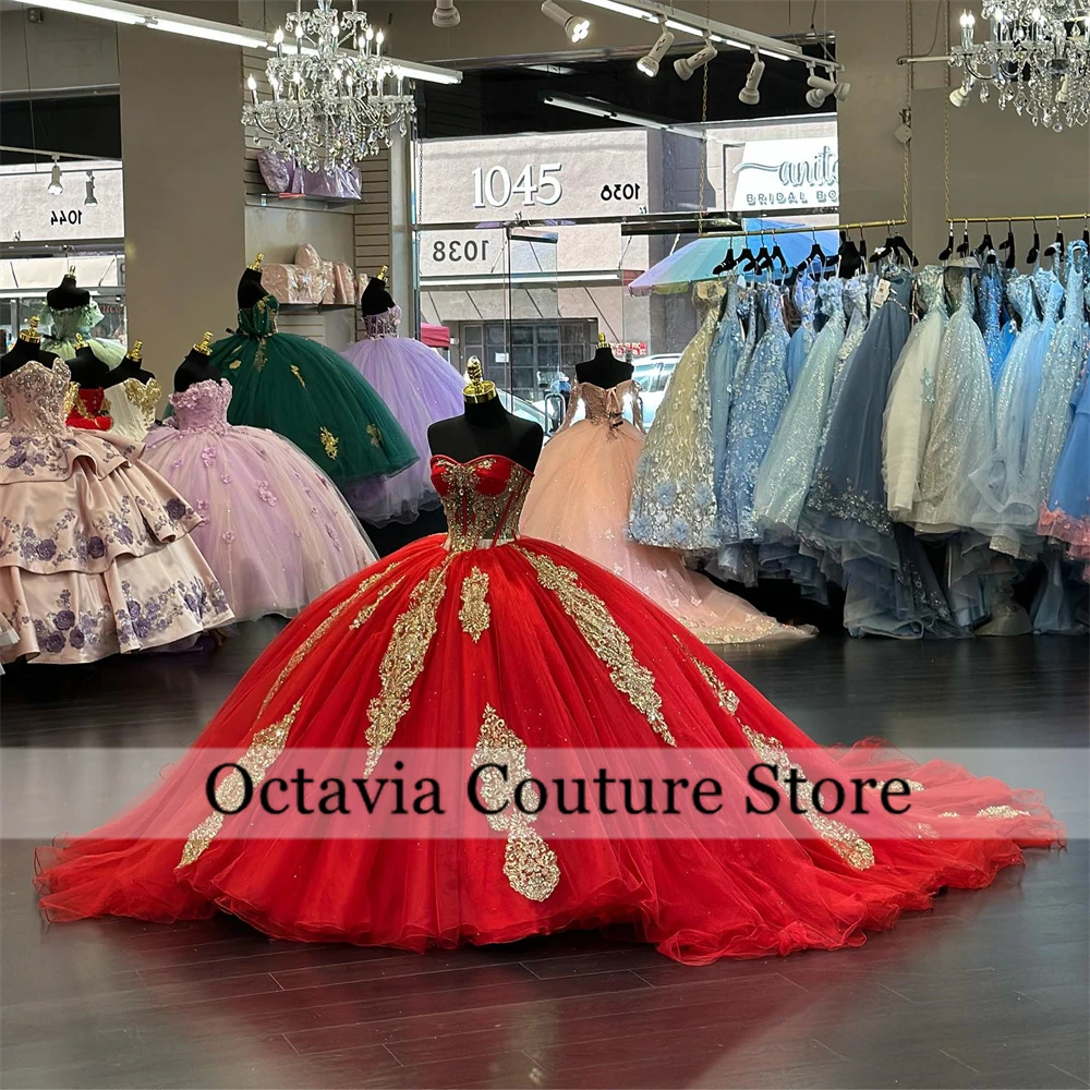 Mexico Red Sweetheart Quinceanera Dresses Ball Gown Bead Appliques 2024 Birthday Luxury Dress Sequin Formal Gown With Cape