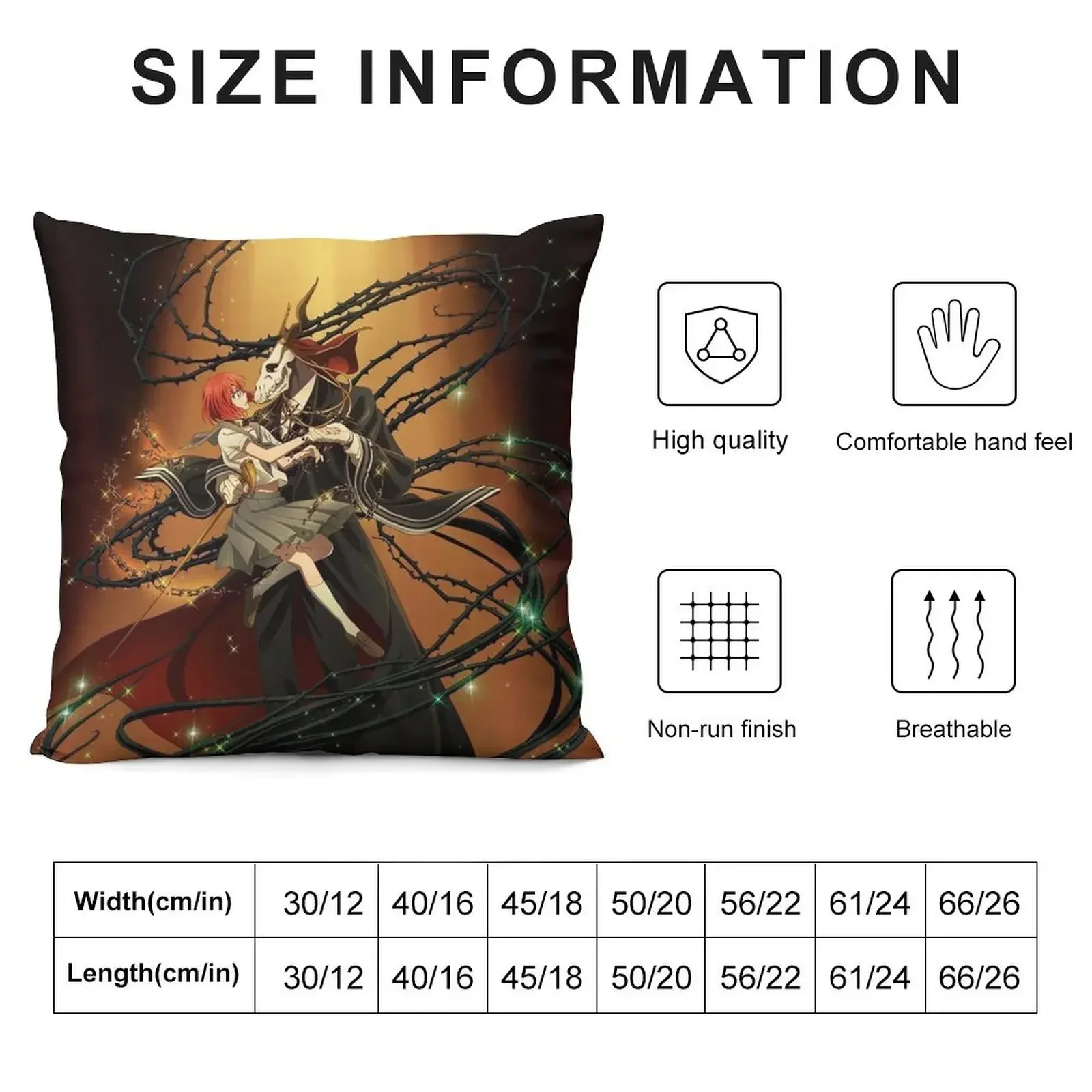 The Ancient Magus Bride Throw Pillow Sofa Cushions Cover Cushion Covers For Living Room pillow