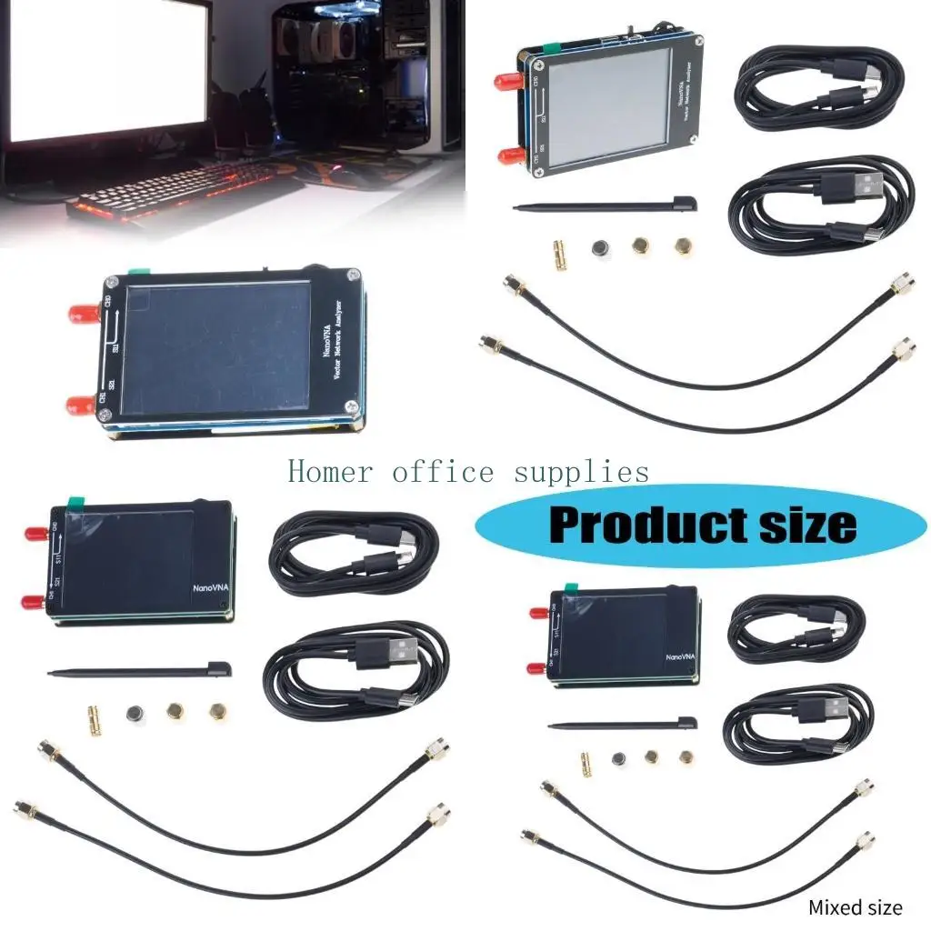 

K43B 2.8in Portable NanoVNA Spectrum Handheld Vector Frequency 10KHz~1.5GHz HF VHF UHF