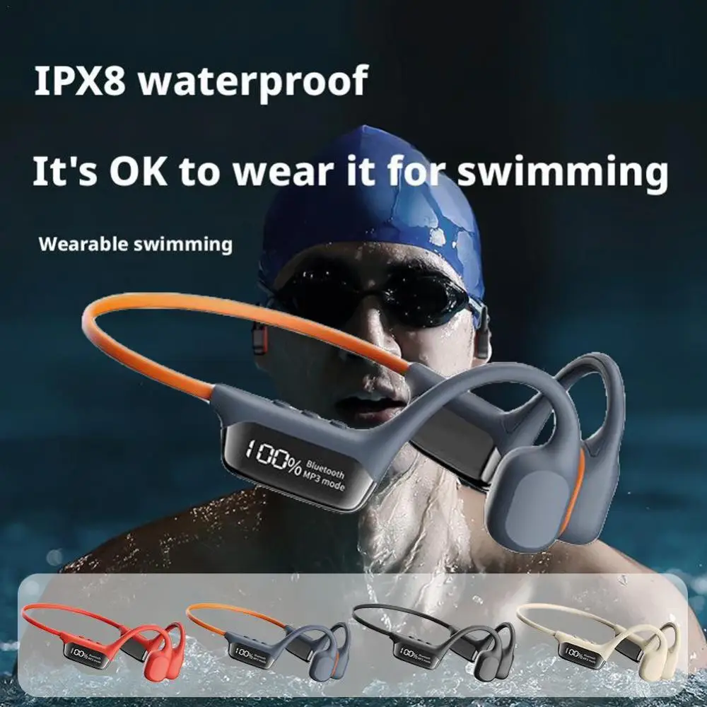 

Bluetooth Earphone Ipx8 Waterproof Swimming Digital Display High Quality S10 Bluetooth Earphone