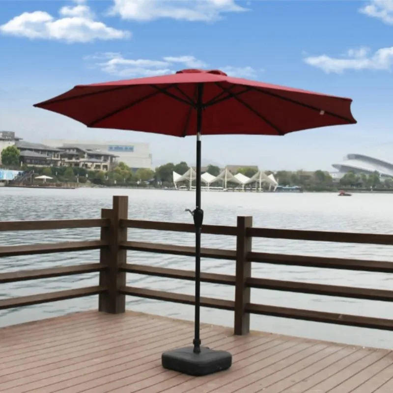 #Outdoor Parasol Sun Umbrella Rotating Commercial Villa Courtyard Umbrella Stall Roman Umbrella Beach