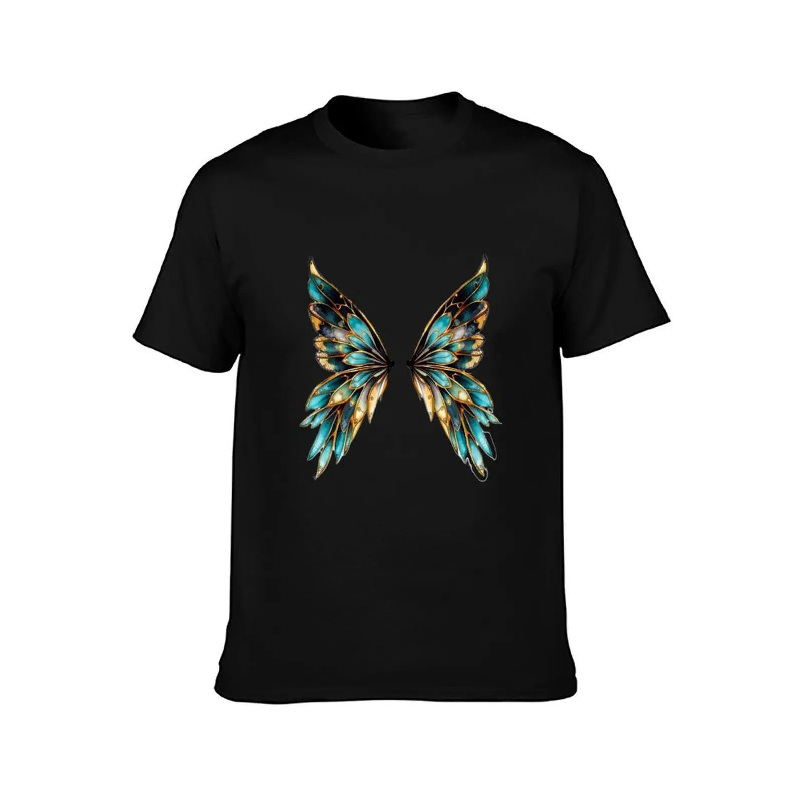 Flying High- Fairy Wings No. 0010 T-Shirt Summer Casual Cotton Tee Oversized Streetwear Tops Vintage Graphic Print