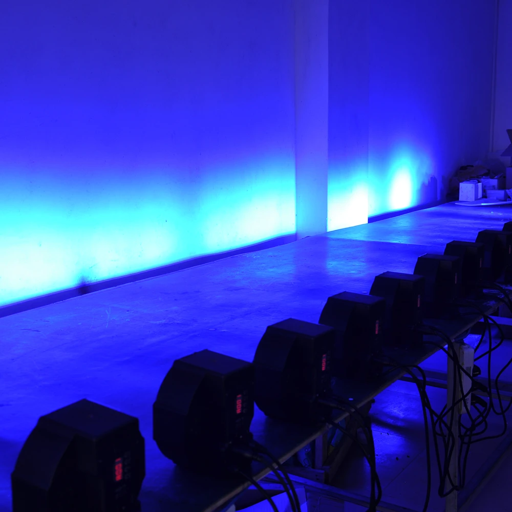 TIPTOP Plastic Black 18x3W RGB Single Color Led Par Light Dual Channels DMX512 Sound/Mater, Slave Mode Linear Dimmer TP-P05