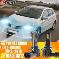2x HIR2 faro Led Canbus sin Error 9012 bombilla de coche de alta potencia 6000K lámpara de diodo de luz blanca 12v 55w para Toyota Auris 2012 ~ 2018