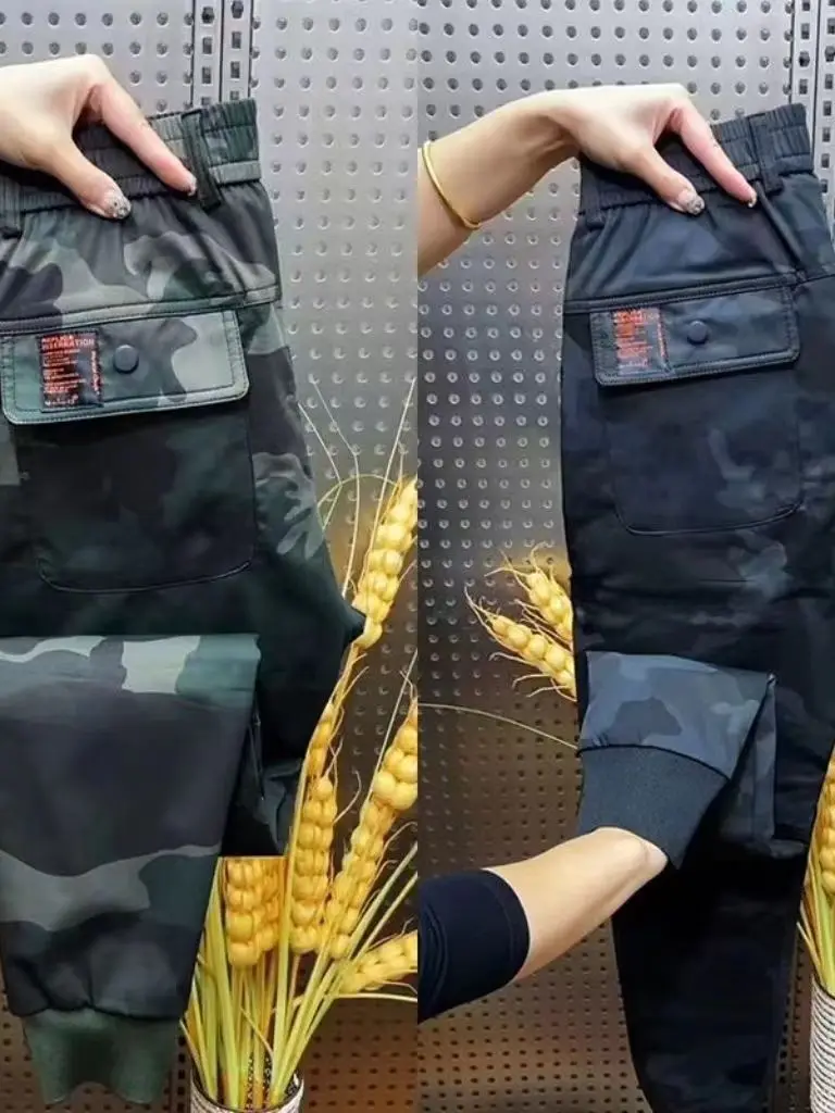 

Повседневные камуфляжные рабочие брюки для мужчин, свободные универсальные летние новые молодежные длинные брюки Vitali Sle, осенний сезон