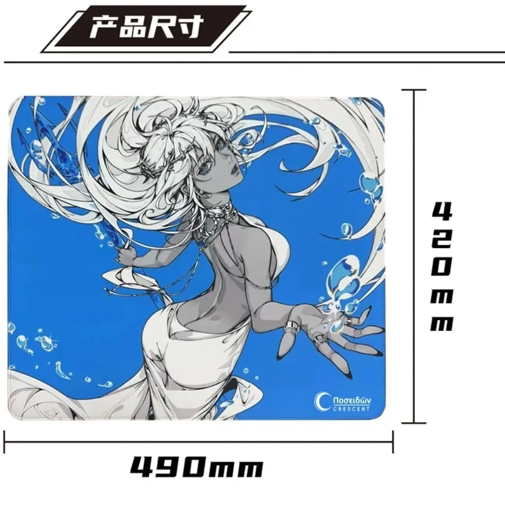 Crescent Olympus Mouse Pad Delicate Control Feel FPS PC E-sports Gaming Accessories Zeus Hades Anime Mousepad  Gamer Desk Mat