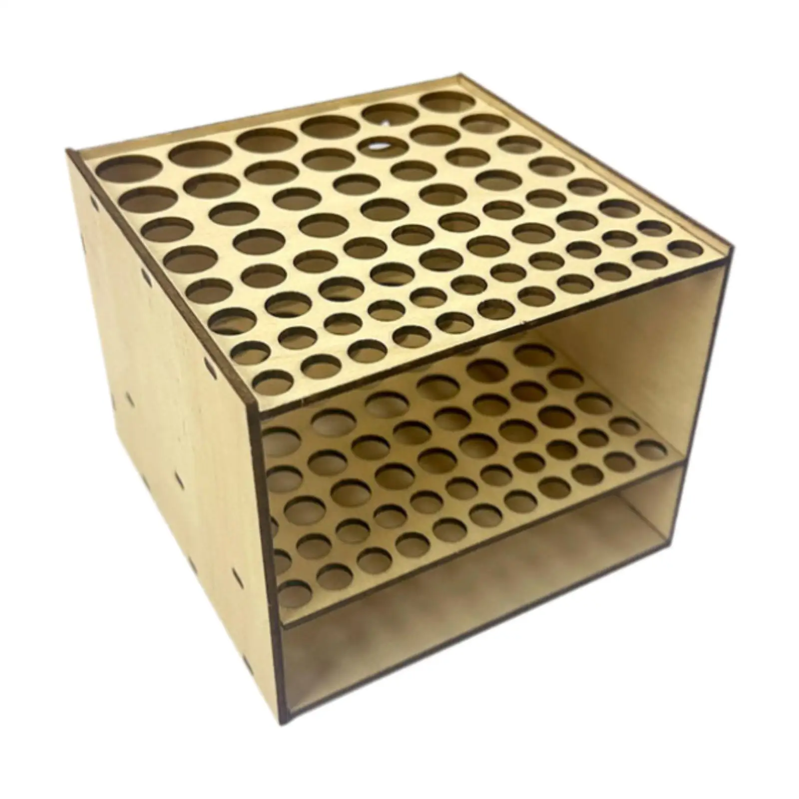 크레용 마커 연필 스탠드 정리함 사각형 다기능 장식용 목재