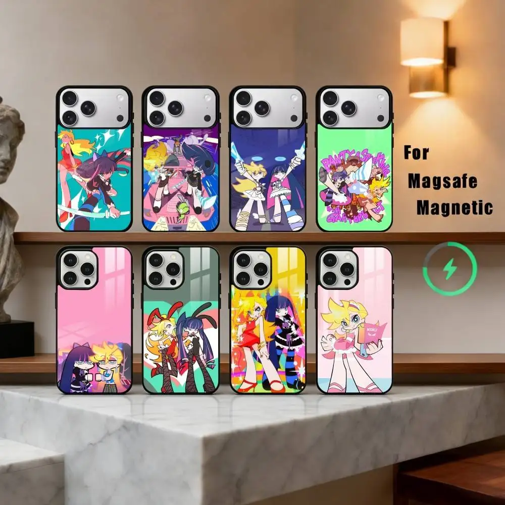 

N-New Panty & Stocking with G-Garterbelt Phone Case For iPhone17,16,15,14,13,12,11 Plus,For Magnetic Wireless Charge Cover