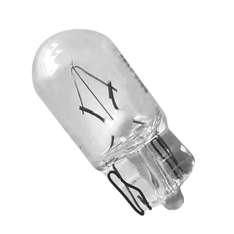 10pcs T10 194 168 White Glass Car Instrument Dash Gauge Cluster Light Bulb Halogen Globe Lamp 12V 5W 3800K