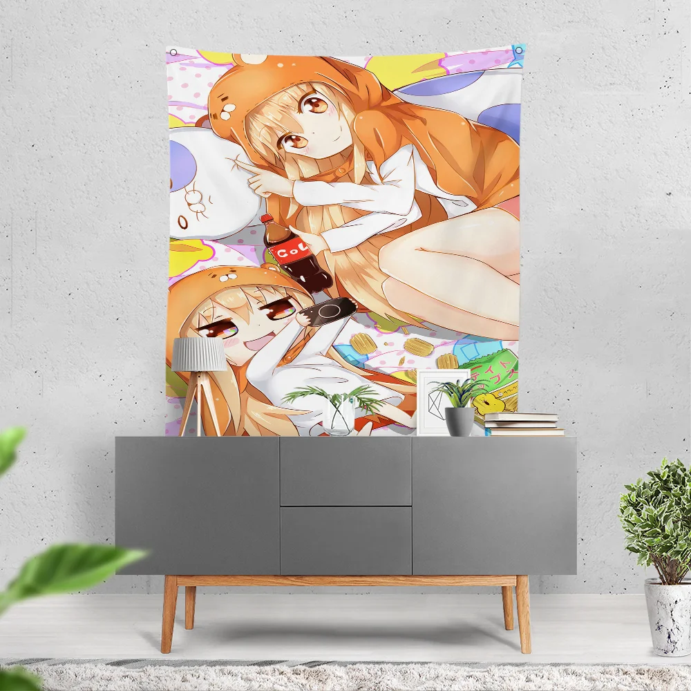 Himouto Umaru Chan Flag Banner Flag Art Decoration Design Decor Vintage Structure Party Garden Flag Club Bar Study Bedroom