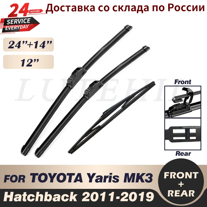 Wiper Front Wiper Blades For TOYOTA Yaris MK3 Hatchback 2011-2019 2012 2013 2014 2015 Windshield Windscreen Front Window 22