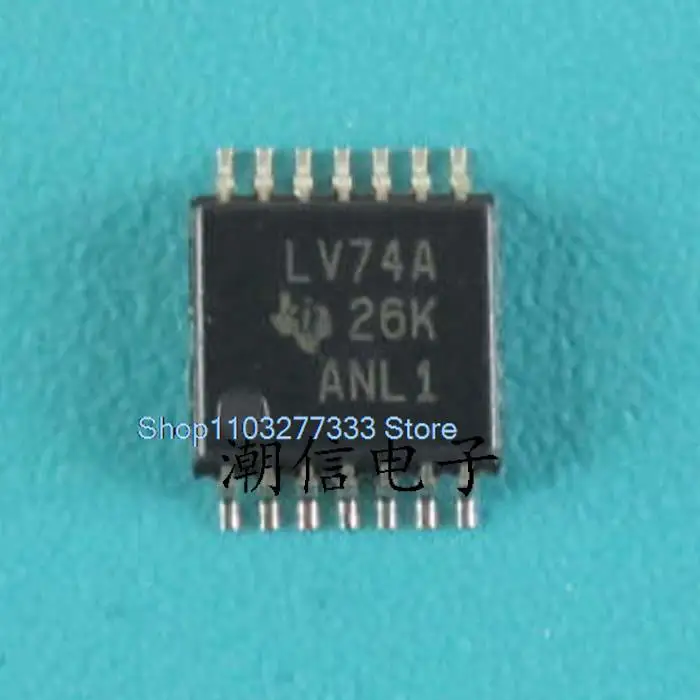 10PCS/LOT  SN74LV74APWR  LV74A   TSSOP-14