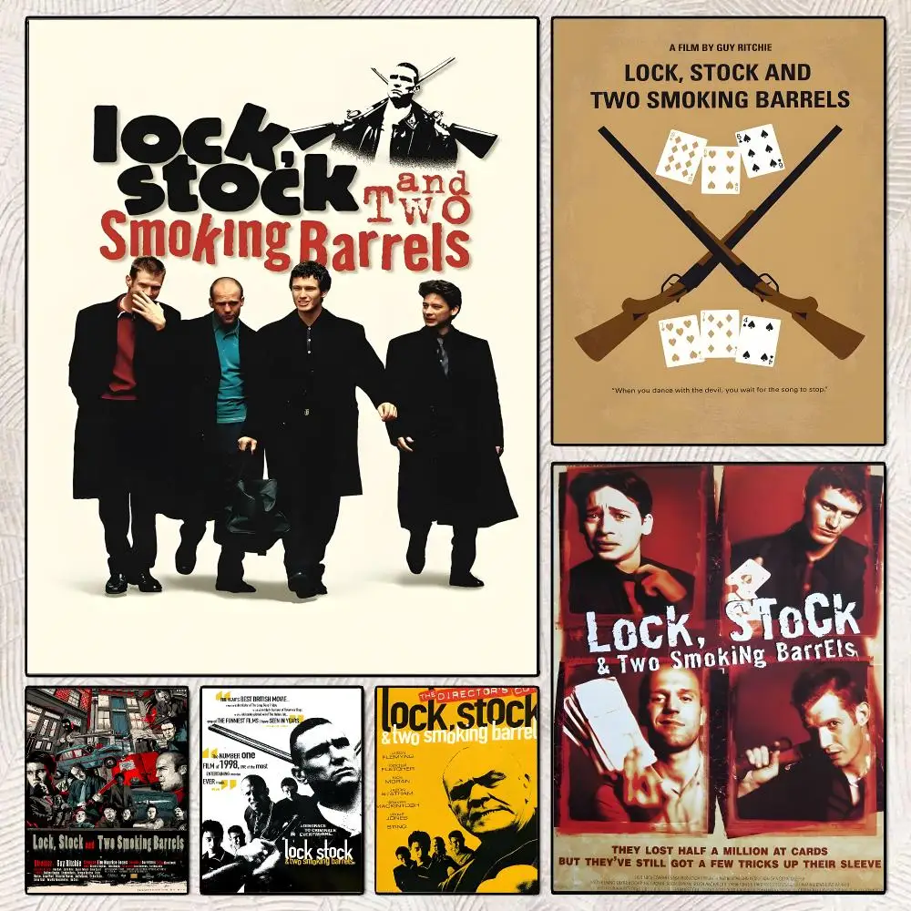 Movie Lock Stock And Two Smoking B-Barrels Poster Decorative Wall Art Stickers Mural For Home Living Room Hallway Decor Gift