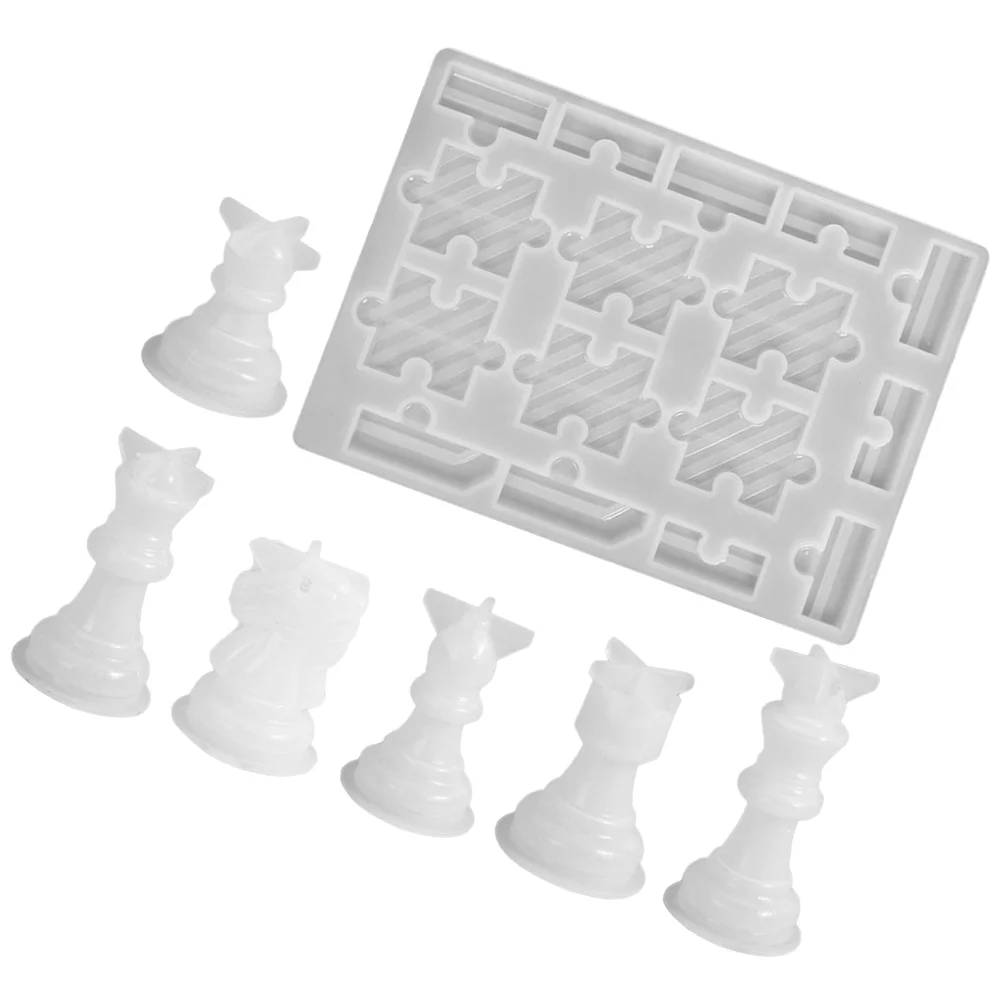 DIY Glue Mold Chess and Card Party Leisure Puzzle Board Game Molds Carriage Silicone Moulds Silica Gel Craft Games