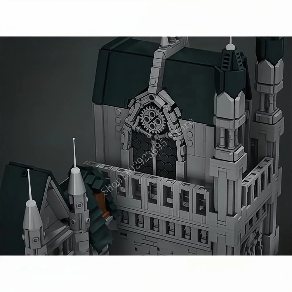 New 6569PCS MOC building blocks Medieval dark Gothic City Bloodborne Church model of Yanam Street DIY child Toy Birthday Gift