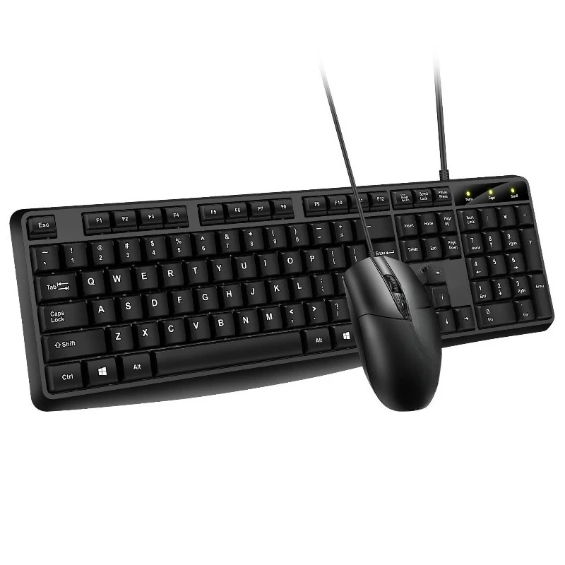 

Wired keyboard and mouse set Mechanical game Business office Home USB desktop keyboard and mouse