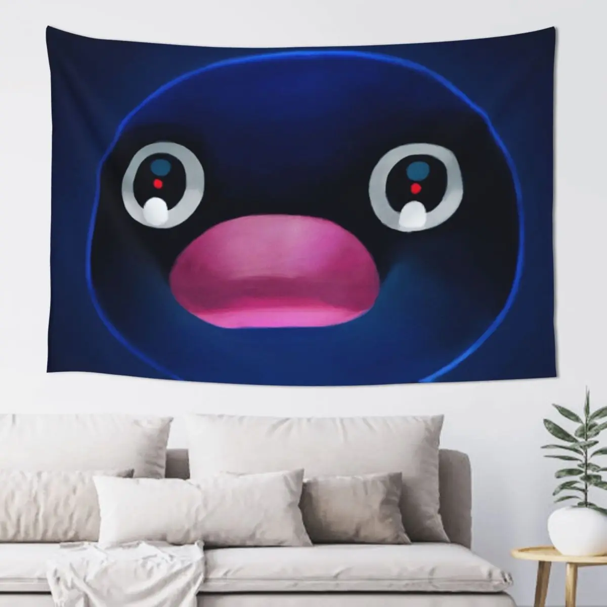 

Terrified Noot Noot Meme Tapestry House Decor Luxury Living Room Decoration Tapestry