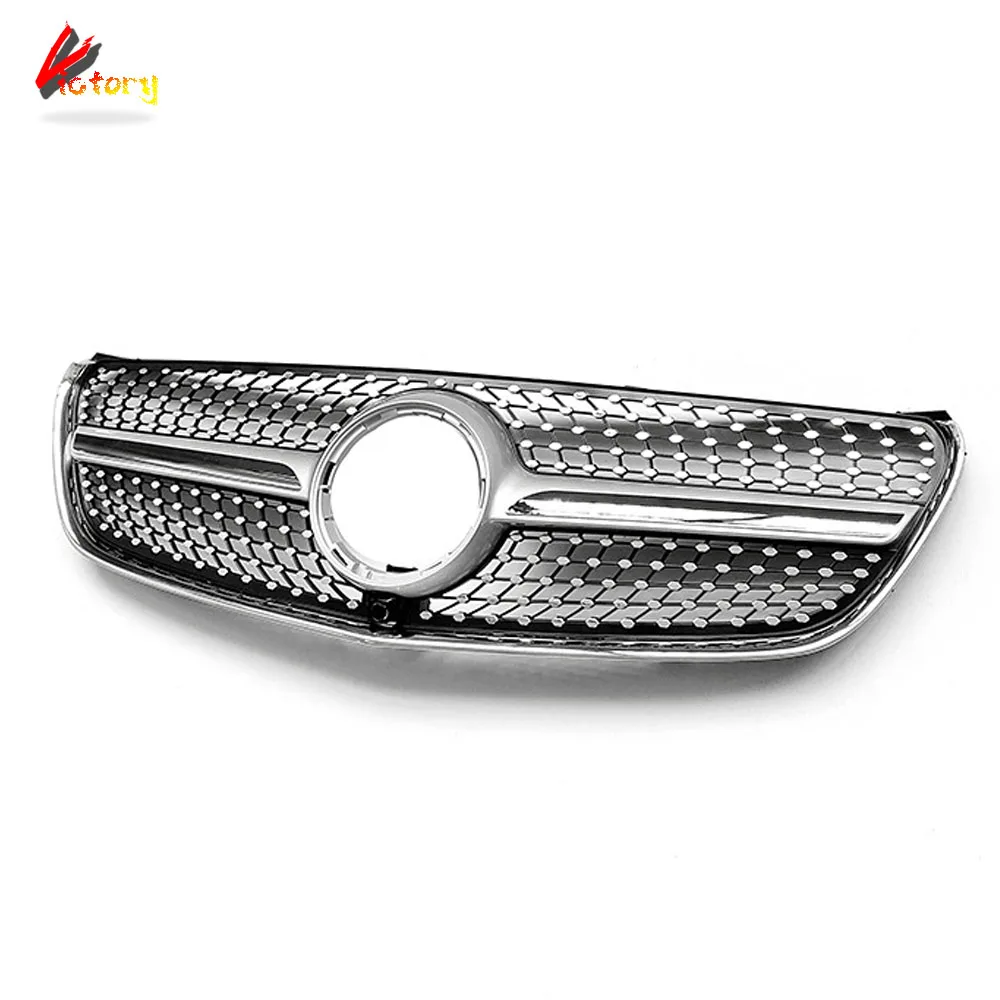 For Mercedes V Class W447 V250 V260 2016 2017 2018 2019 2020 Front Grille Bumper Lip Racing Grill Car Decoration Part