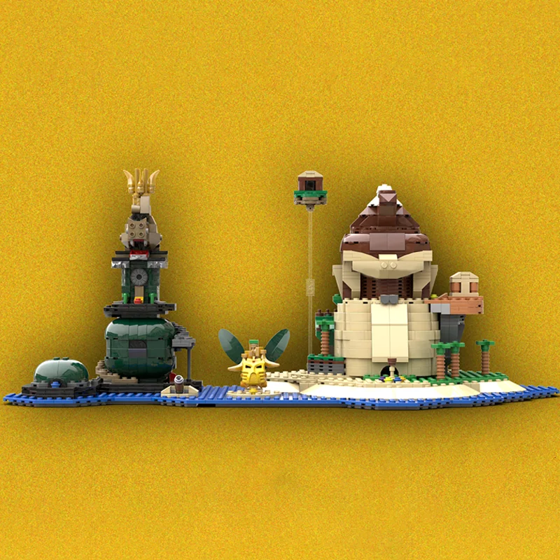 1326 قطعة MOC DK Isle وK Rool Mariosed نموذج اللبنات العمارة هدية الكريسماس لتقوم بها بنفسك فكرة لعبة التعليم الطوب عيد ميلاد #4