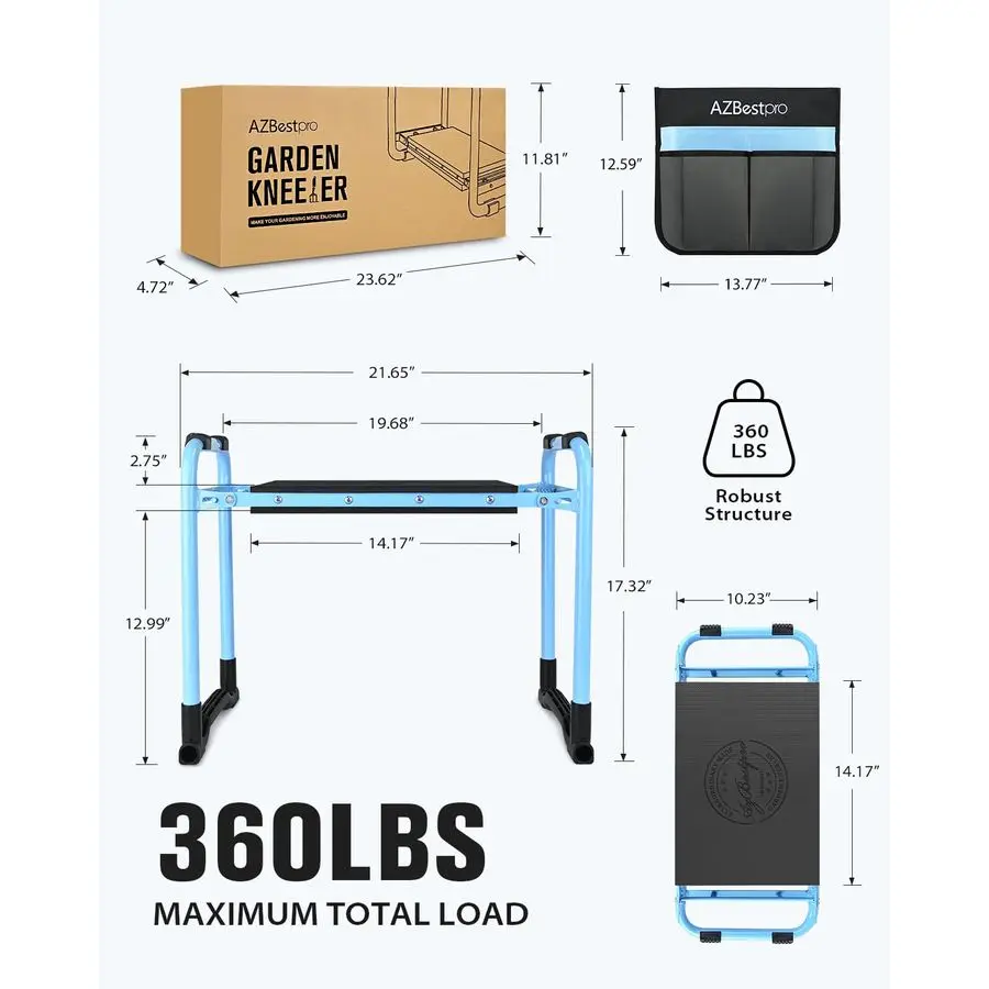 

На коленях и сиденьем, модернизированный складной сверхмощный садовый табурет, расширенный до 10, стабильный, износостойкий, предотвращает боль в коленях и спине, Be