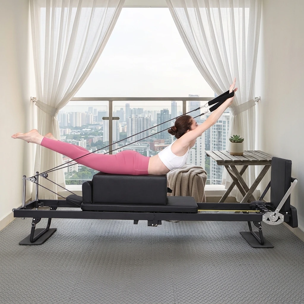 Pilates Yoga Weight Loss - Büyük Katlanabilir Dayanıklı Taşınabilir Pilates Reformer