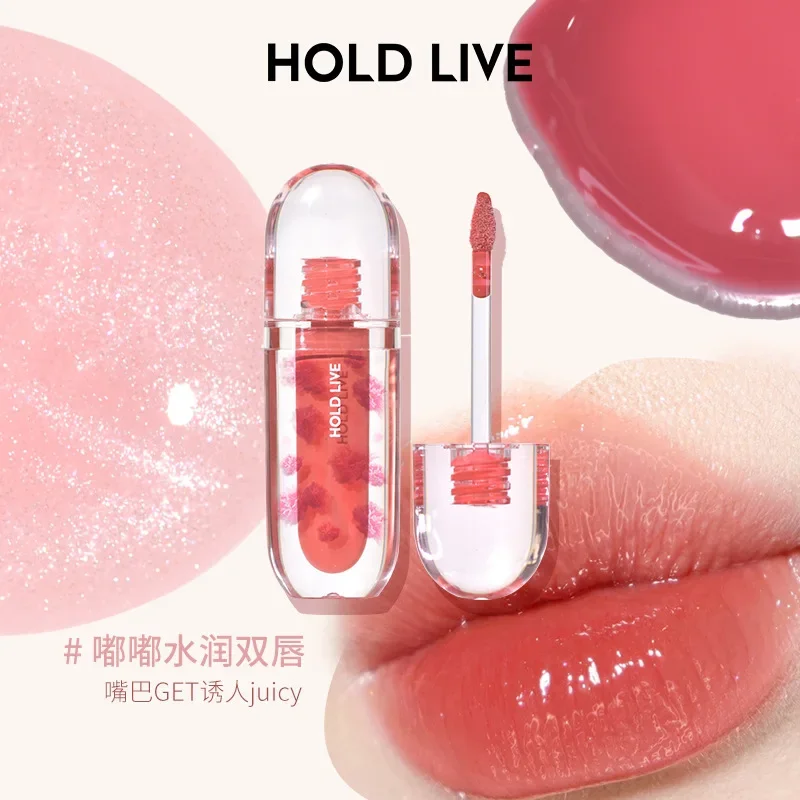 HOUD LIVE Spiegellicht Lipgloss Spiegel Waterlicht Glas Lipglazuur Hydraterende lippenstift Transparante jelly-lippen