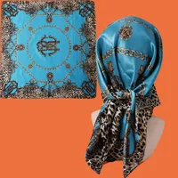 Luxury Brand Square Silk Scarf Women Shawl 90*90cm Cashew Print Kerchief Femme HeadScarf Foulard Satin Bandana Hijab random - Image 2