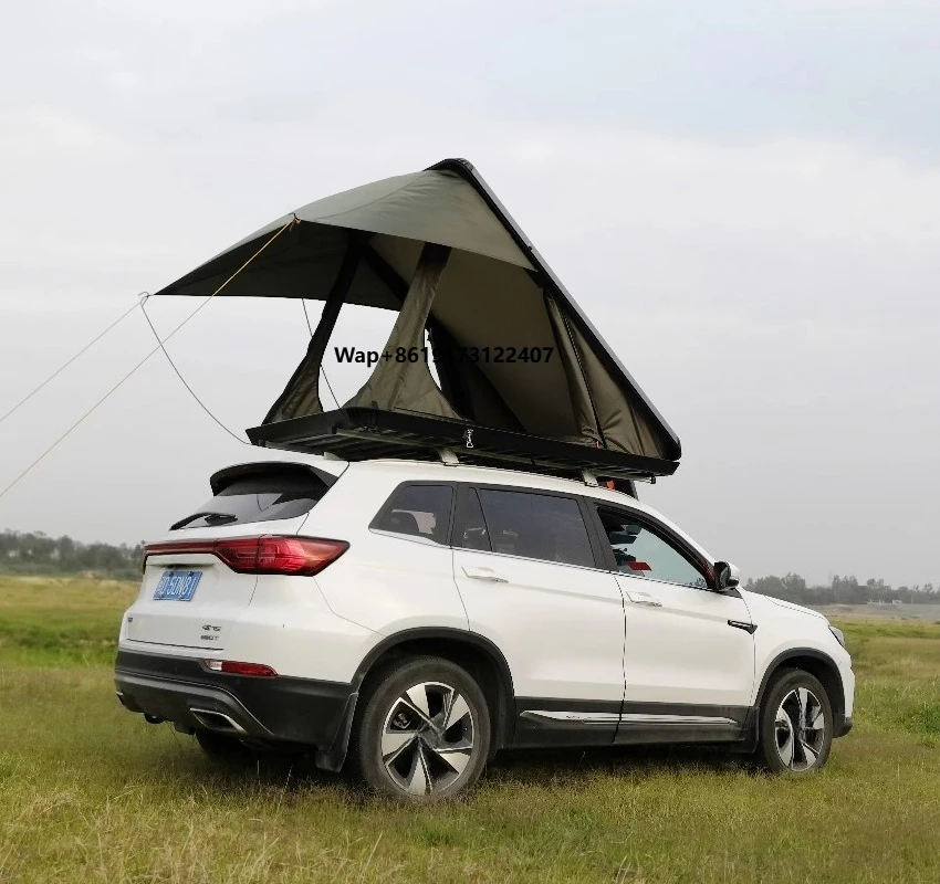 

Attractive Price Aluminum Triangle Hard Shell Roof Top Tent 4x4 Offroad Four-Season Waterproof Lightweight Car Roof Tent