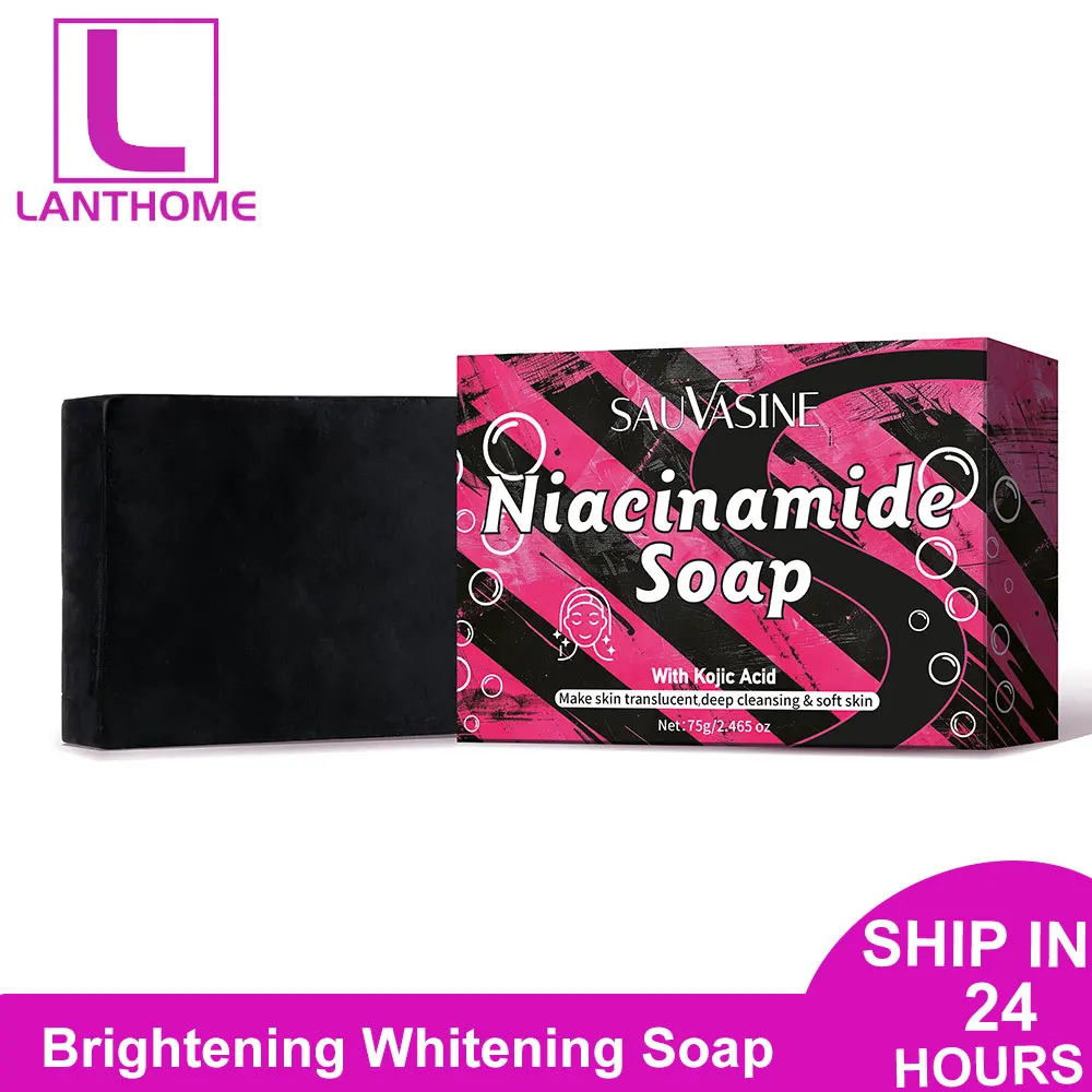 

Niacinamide with Kojic Acid Facial Moisturizing Brightening Deep Cleansing Body Face Wash Foam Facial Cleanser Handmade Soap