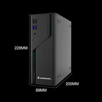Mini ITX HTPC Desktop Case 5V ARGB Front Panel 4 USB Ports Supports 1U Power Supply Compact Design for ITX Motherboard Server 2