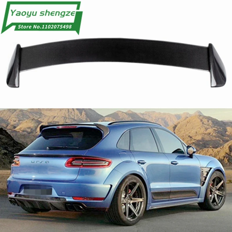 Carbon Fiber Rear Roof Spoiler for Porsche Macan Spoiler 2014 - 2018 Tail Wings Car Styling