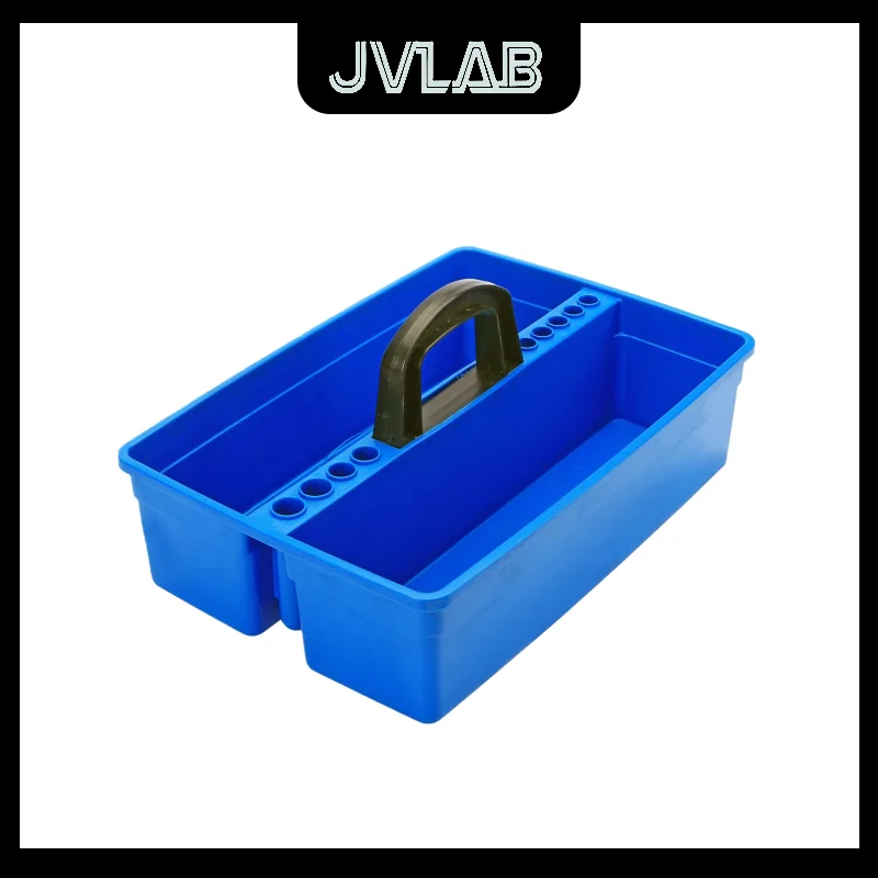 

Detachable Lab Carry Basket Test Tube Rack Multipurpose Organizer Reagent Bottles Drip Bottle Droppers Flasks JVLAB