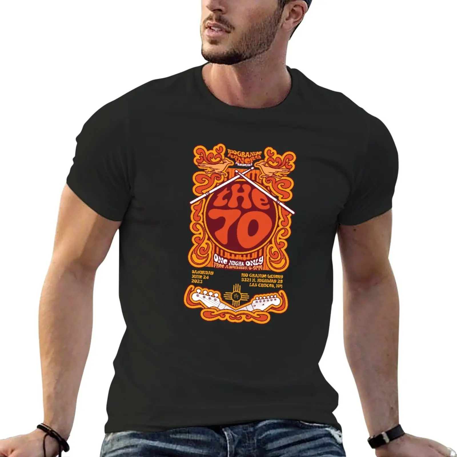 New The 70 band T-Shirt Short sleeve T-shirt short t shirts for men cotton