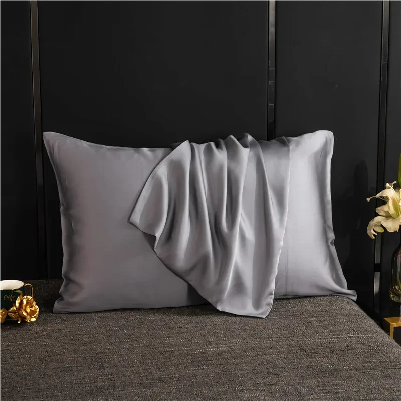 Pillowcase Natural Mulberry Silk Pillow Case Solid Color Envelope Pillow Cover 50x70 40x60 Soft Comfortable Cover Pillow