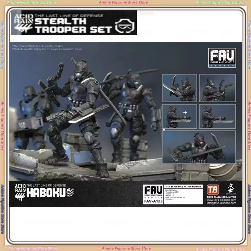 

В наличии Кислотная дождевая война FAV-A123 Haboku FAV-A124 Ujaku Подвижная модель солдата Фигурка Коллекция игрушек Подарок