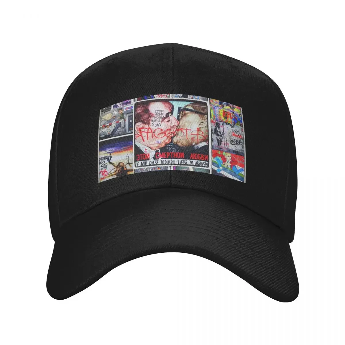 

Berlin Wall Graffiti Art Baseball Cap Sports Cap Custom Cap Designer Hat Golf Men Golf Wear Women's