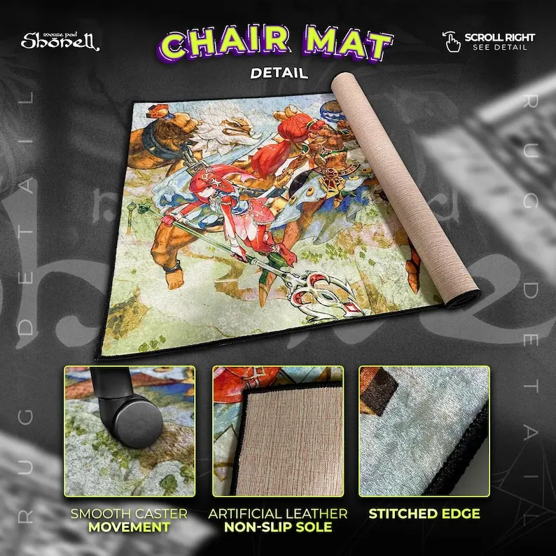 لوحة ماوس Lord of the Rings – Gandalf vs Balrog على جسر Khazad-dünm، سجادة مكتب معركة خيالية، ديكور هدايا للأرض الوسطى