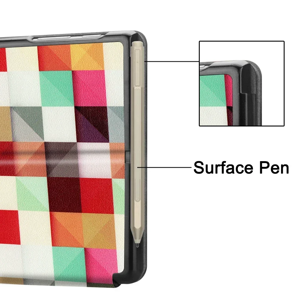 Coque de protection pour Microsoft Surface Go 10.5, 10 pouces, avec porte-stylo