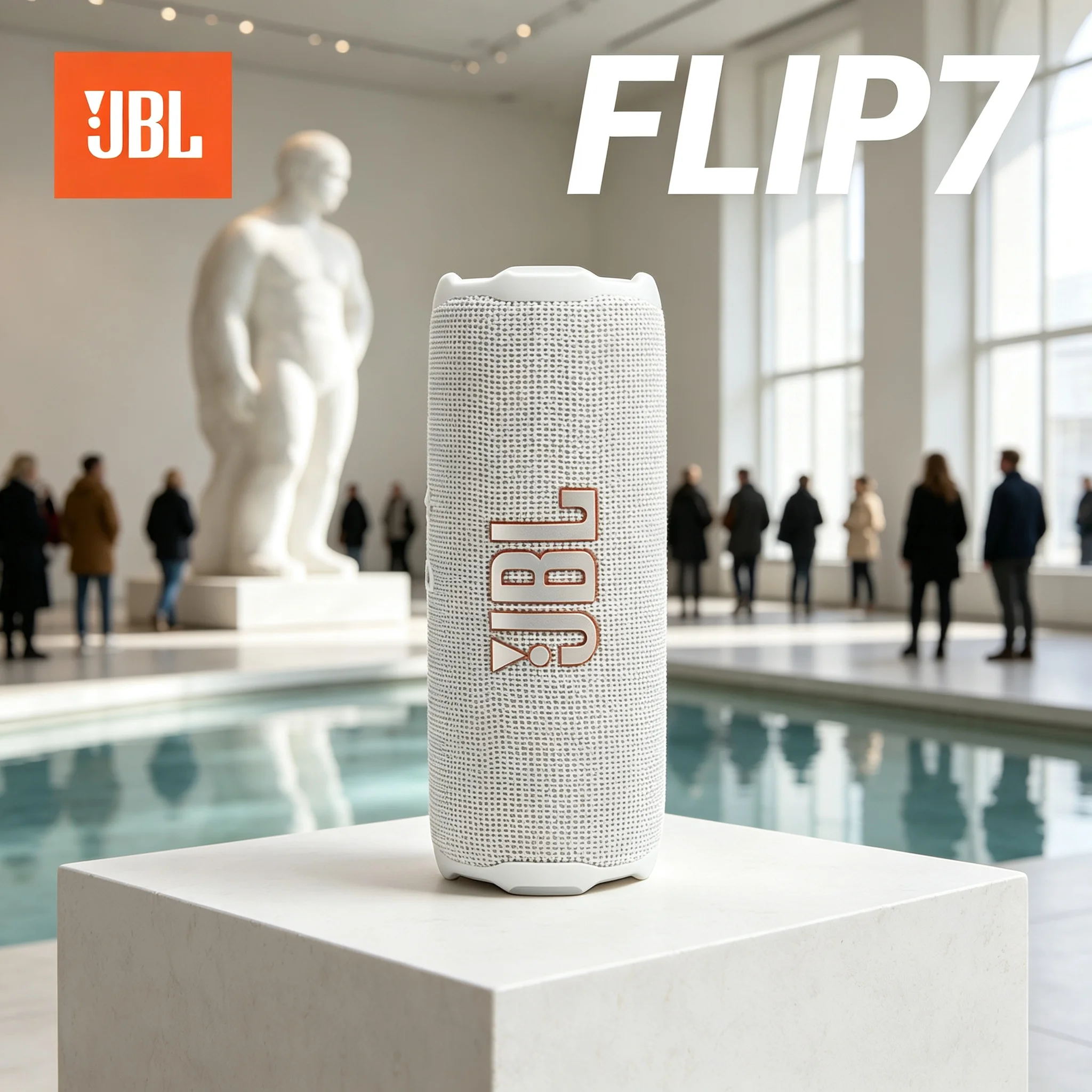 JBL FLIP7 Bluetooth Loudspeaker, AI Sound Boost, 16H Playtime, Compact Build for Kayaking and Lakeside Relax