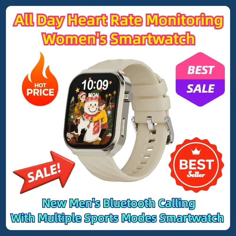 

All Day Heart Rate Monitoring Women's Smartwatch New Men's Bluetooth Calling with Multiple Sports Modes Smartwatch