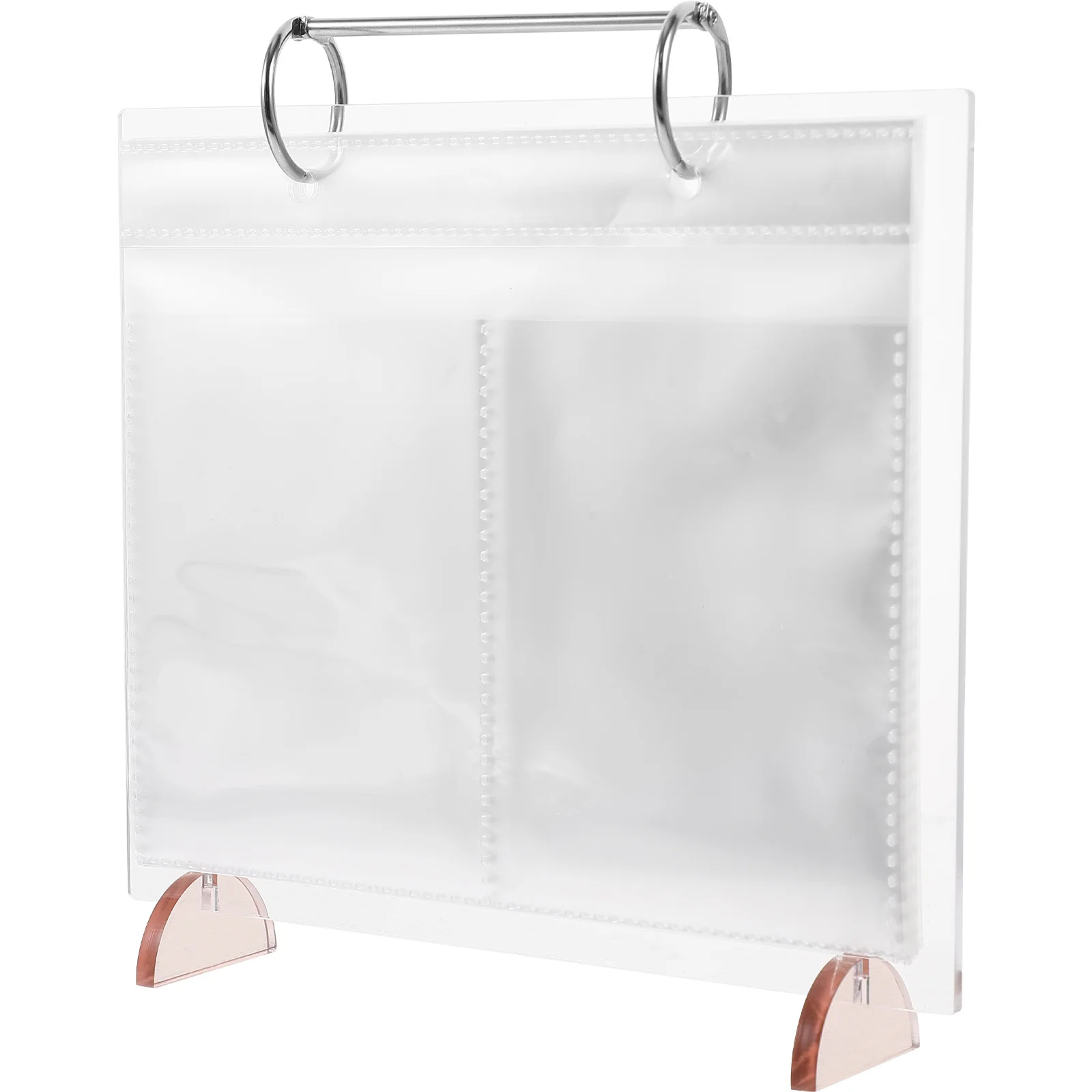 

Photo Album Stand Clear Acrylic Desktop Menu Sign Holder Tabletop Reusable Loose Leaf Desk Calendar Clear Desk Calendar
