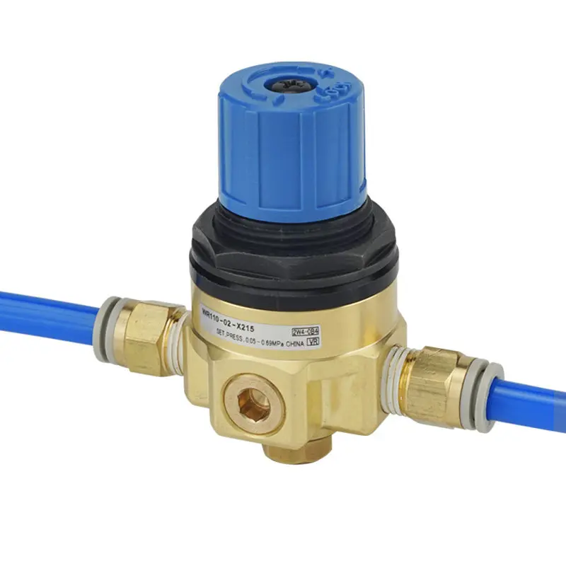 Adjustable Brass Water Pressure Reducing Valve WR110‑02‑X224/X215 Thickened DN8 1/4 Inch Female Thread Water Stabilizer Valve
