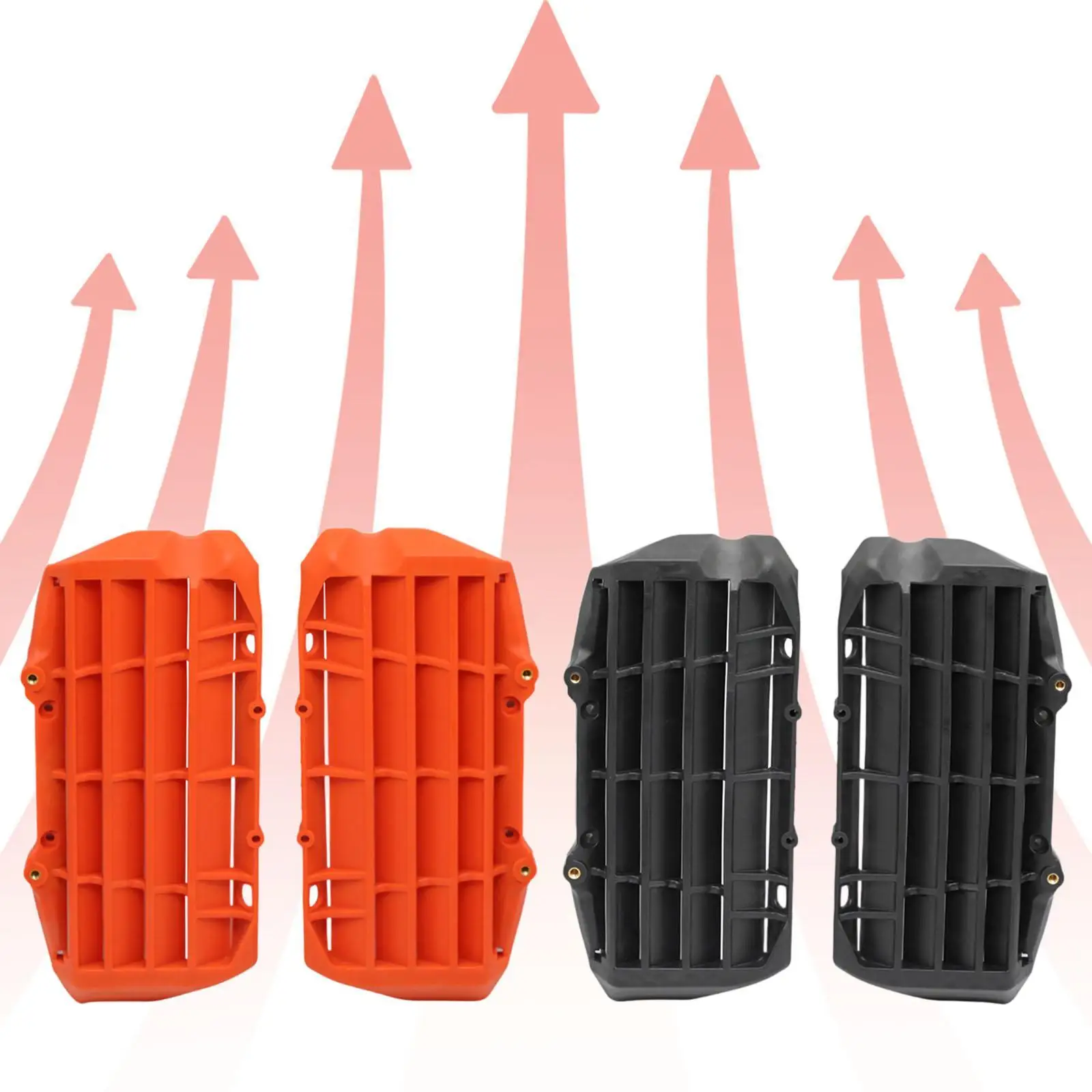 Heat Sink Grille Guard Motorcycle Radiator Protector PP Cover for Enhanced Bike Cooling System view 3