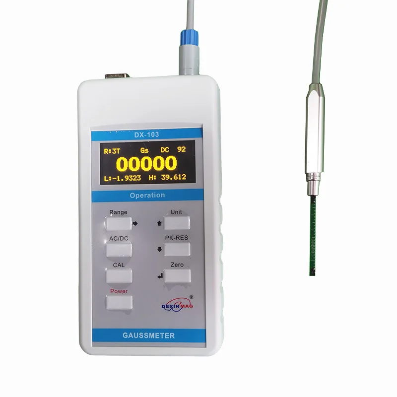 DX-103A Handheld Digital Gauss Meter EMF Reader Magnetic Sensor Gaussmeter Teslameter  Magnetic Field Magnetometer